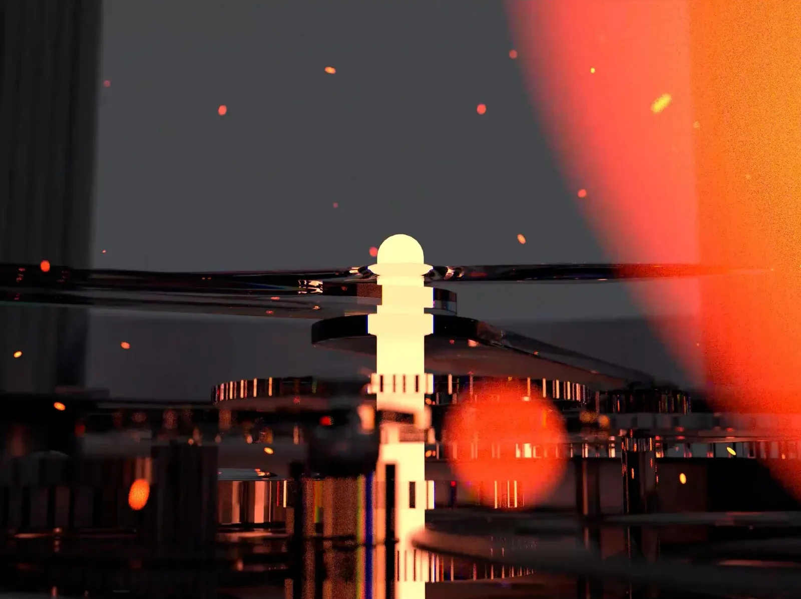 Roulette film poster: the glowing pivot